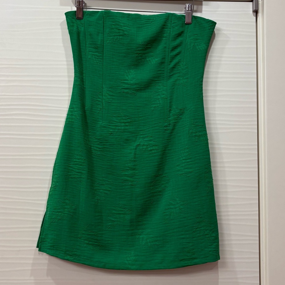 Pookie & Sebastian Strapless Mini Dress